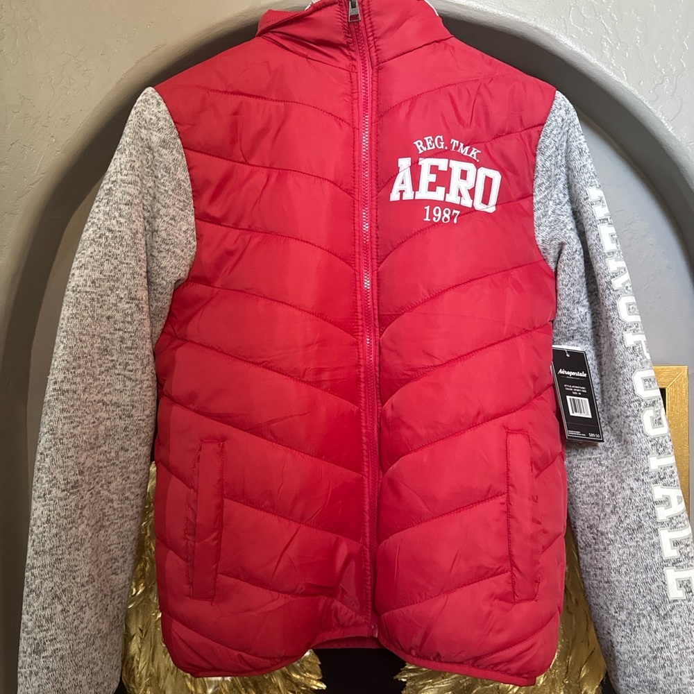 Title:
Aéropostale Men’s Red Puffer Jacket Size M NWT Hoodie Look 1987